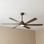 Ventilateur de plafond en bois massif à 6 pales Smart Modern avec télécommande, moteur à courant continu réversible et lumière DEL à intensité variable-573512114-573512143-591538096