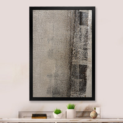 " Brown And Beige Abstract Art II " Painting Print