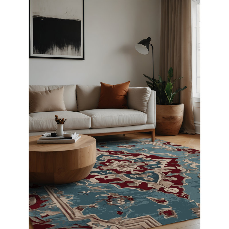 Tapis gris lavable à la machine, Carré 4 pi