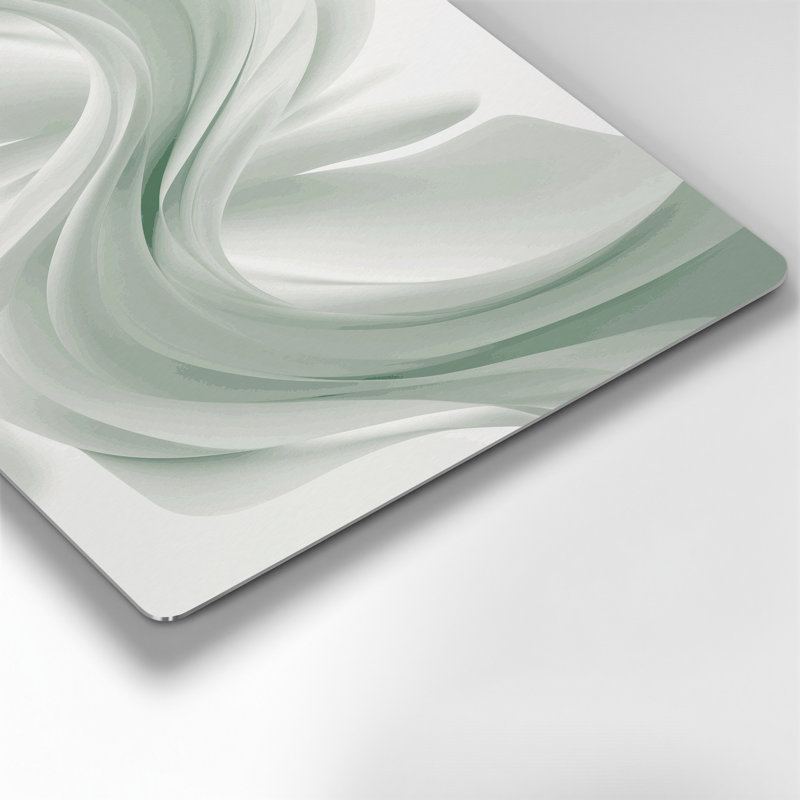 Gradient Abstract 78, art mural gris en métal, H 12 po x l 18 po