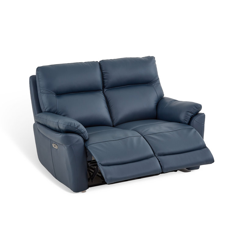 Huckins 3 Seater Electric Reclining Sofa, 2, Navy Blue