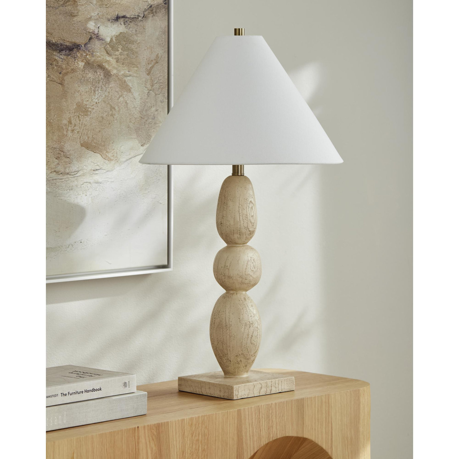 Table Lamp, Cream