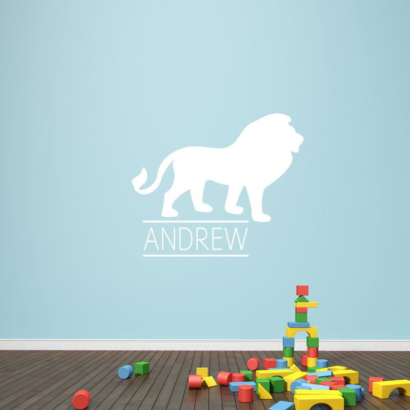 Adhésif décoratif lion, Blanc, Oui