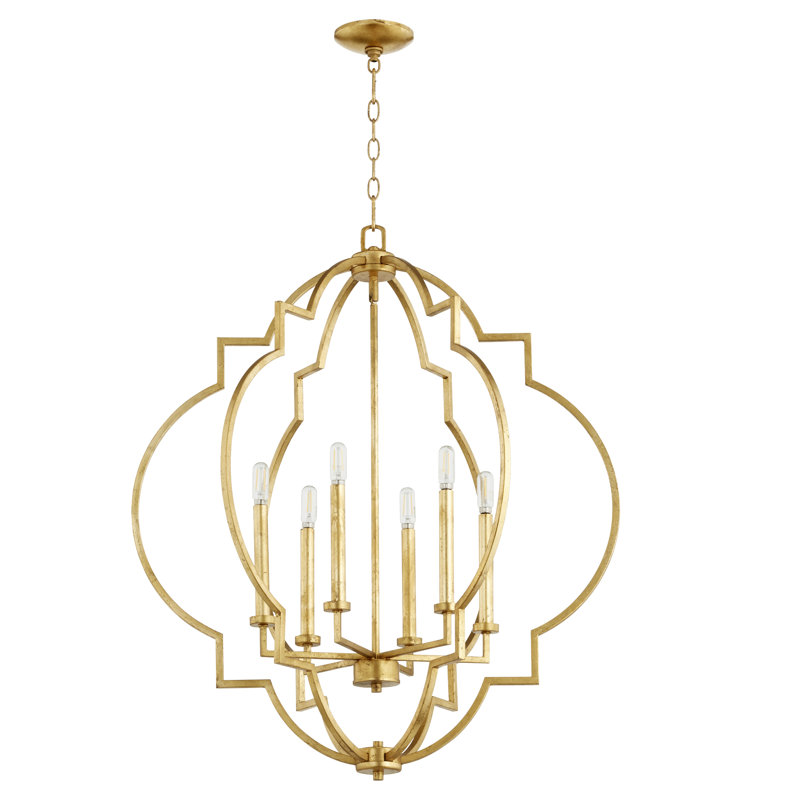 Dooley 6 - Light Dimmable Lantern Geometric Chandelier