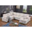 Upholstered Corner Sectional With Pull Out Loveseat And Storaged Chaise-1704753376