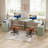  Rebacca L-Shaped Computer Desk, Corner Home Office Desk With Drawer Cabinet-683566570