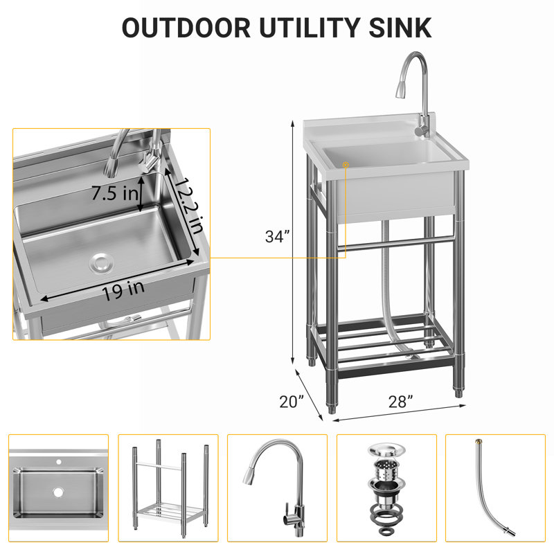 Belfry Kitchen W Freestanding Kitchen Sink