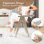 Ensemble de 2 chaises d'appoint modernes avec coussins de siège et dossiers en sherpa Leathaire-290061953-290061977