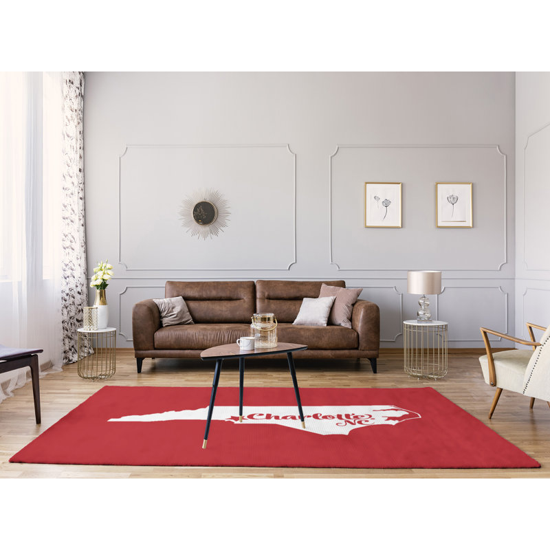Tapis de poly-chenille en poly-caroline du nord charlotte, Rectangle 9 pi x 12 pi