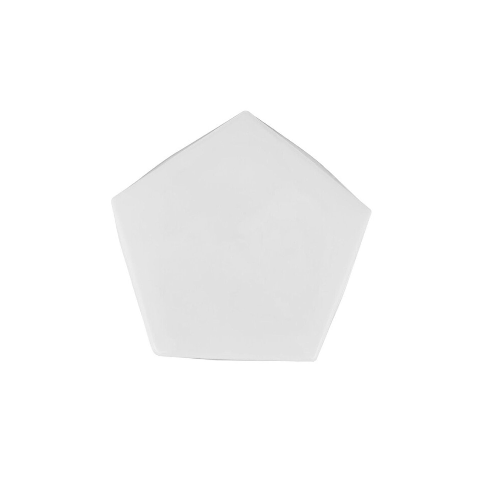 Pryce Ceramic Accent Stool, White