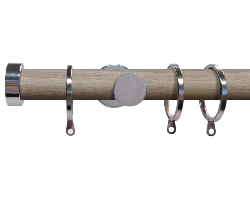 Myrsini 2.8cm Single Pole, 2.80H x 180W x 2.80D cm, Satin Steel