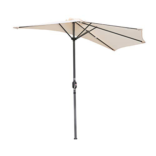Carshalt 250cm Market Parasol, Cream