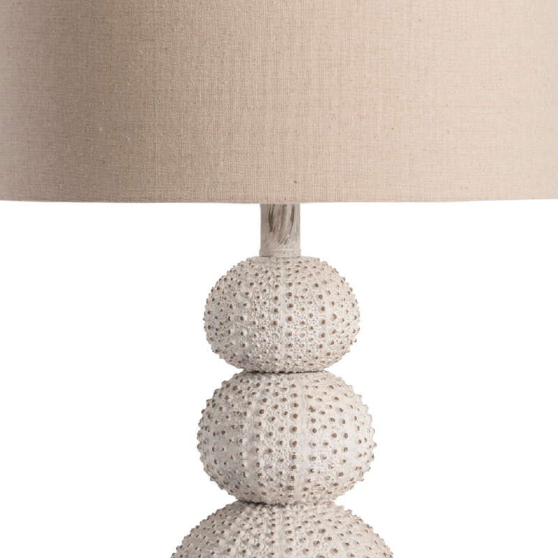 28" Resin Table Lamp With Oatmeal Shade