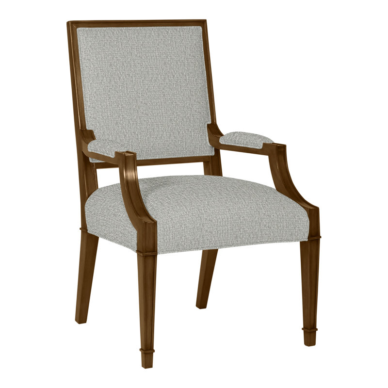 Leighton By Michael Weiss Upholstered Arm Chair, Tarbee Dove, Casa Blanca