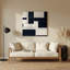 Minimalisme, art mural beige en métal 70-1436642469