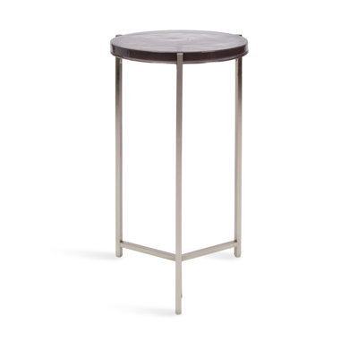 Aguilar Modern Round Glass Side Table