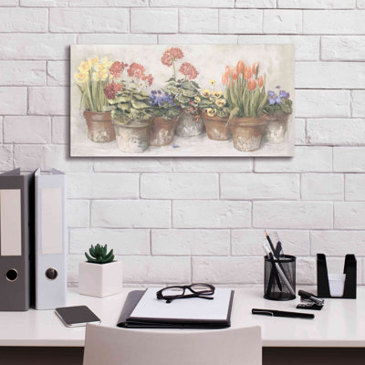 «Gloriann Spring In The Greenhouse Neutral On Canvas» par Carol Rowan