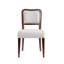 2 chaises de salle à manger rembourrées à finition noyer - Côté traditionnel élégant avec sièges et dossiers confortables pour les événements formels de l'assise, construction solide, polyvalente dans la décoration intérieure