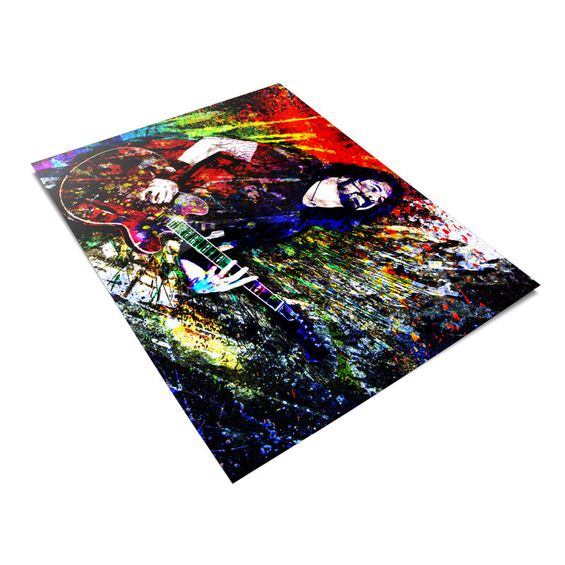 Dave Grohl - Foo Fighters - "Everlong" - Peinture sans cadre, H 11 po x l 14 po x P 0,1 po
