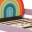 Lit de jour simple rembourré Ashunte Rainbow