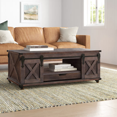 Table basse à roulettes avec rangement Howden