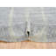 9 po x 9 po gris, motif transitionnel effacé ton sur ton, jacquard tissé à la main, laine et soie à base de plantes, tapis oriental