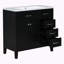 Meuble-lavabo simple 35,98 po avec plateau en céramique Osarugue-1716786034