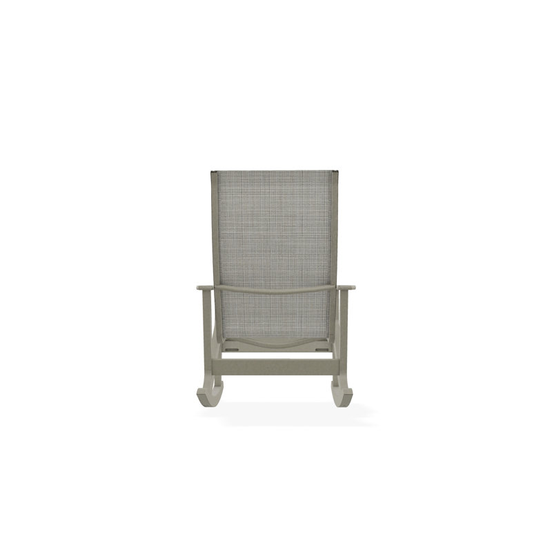 Wexler Polymer Outdoor Lounge Chair, Warm Gray, Deacon