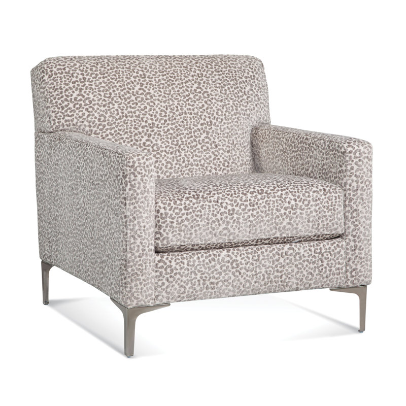 Fauteuil l 34 po Tampa, Rayures bleues / beiges 0209-61
