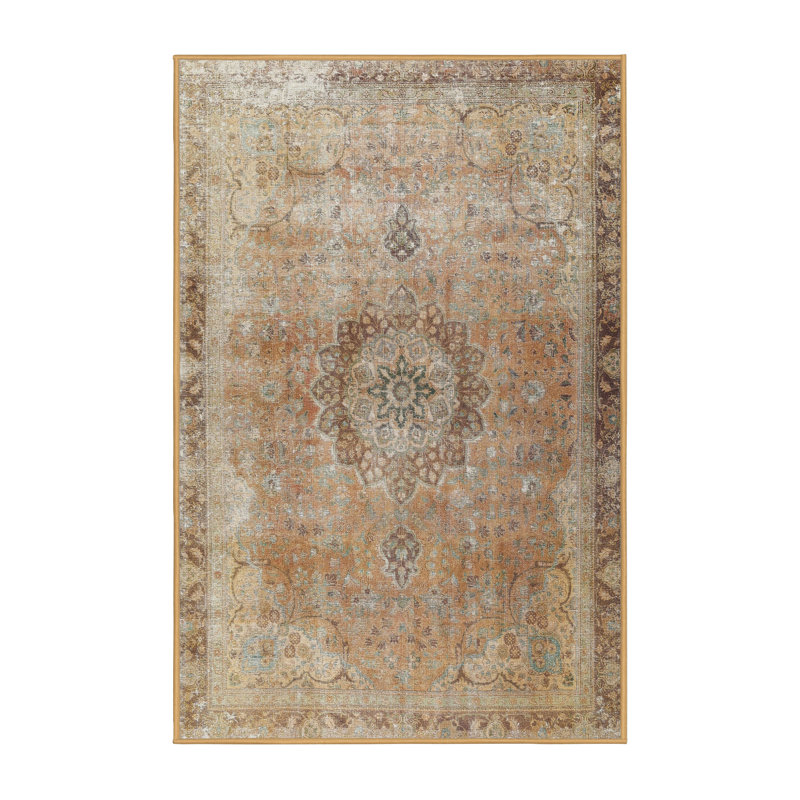 Tapis oriental beige, Rectangle 7 pi x 9 pi