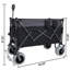 Chariot à roulettes pliable 9 po x 4 po tout-terrain à roues-ballon de 300 l xl - capacité de 480 lb, compatible sable et terrain accidenté, avec freins, poches et porte-gobelets