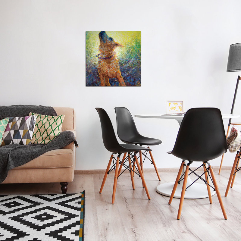 " Phoebe's Reign " by Iris Scott, 37" H x 37" W x 1.5" D, No Mat, Wrapped Canvas