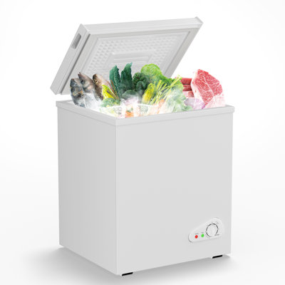 5.0 Cu.ft Chest Freezer, Quiet Deep Freezer With 7 Temp Control, Energy Efficient