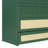 Queen Murphy Bed With Large Drawers,Green