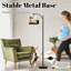 Lampe sur pied à arc avec abat-jour réglable Western Farmhouse Highland Cow Rustic Windmill Structure