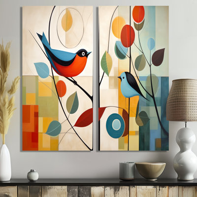 «Green Mid Century Mod Nature III», art mural moderne sur toile vert Mid-Century