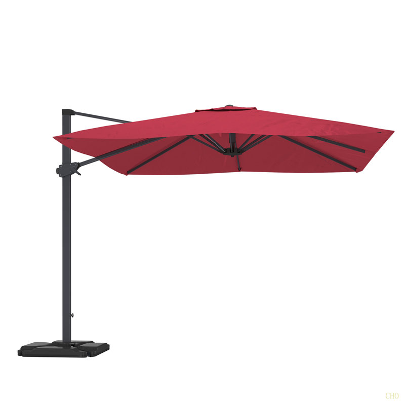 Parasol carré en porte-à-faux 10 pi (sans base de parasol)