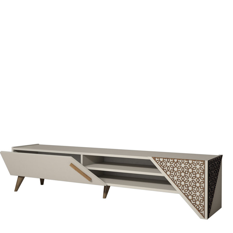Keikei Unfinished TV Stand, Cream