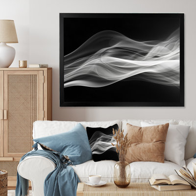 Art abstrait noir et blanc abstrait contemplatif II