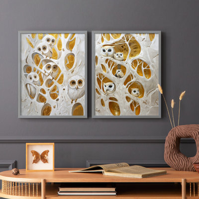 ANIMALS Series Lxxxxi - reproduction encadrée de qualité supérieure - prête à être accrochée - aucun clou requis - aucun clou requis
