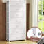 Commode 7 tiroirs l 23,2 po, blanc-1036335278