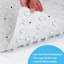 Tapis de bain antidérapant pour baignoire et douche - 268 ventouses - 100 % caoutchouc naturel - Texture diamant unique - Doux et sécuritaire pour soulager la fatigue - Lavable à la machine - 43 x 89 cm
