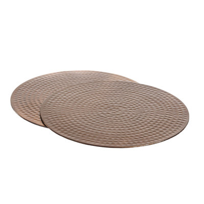 Deluxe Metal Solid Colour Round Placemat