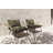 Tembel Outdoor Loveseat with Aluminum Tray Table Patio Sofa with Cushions Modern Lounge Areas Seating