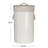 Grove Bamboo Laundry Hamper with Rope Handles, Lid and Removable Machine Washable Laundry Bag, 15-Gallons-97956510