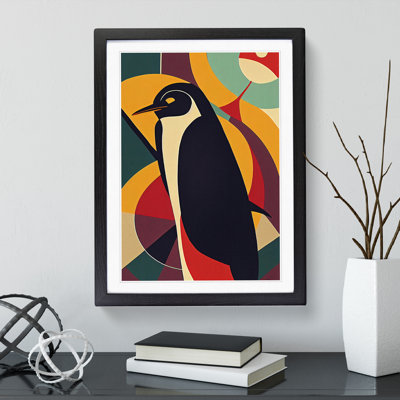 Penguin In Abstract No.2 - Wall Art
