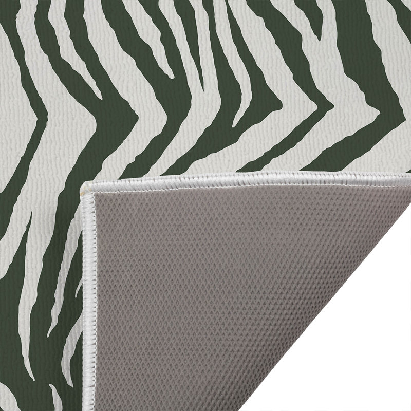 Paillasson Zebra, Chimichurri, vert, L 24 po x L 17 po