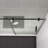 Matt Black Sliding Shower Door - 5/16" Tempered Glass, Nano Clean Functionality Bathroom Door, Matted Finish, Adjustable Wall Channel-117060970