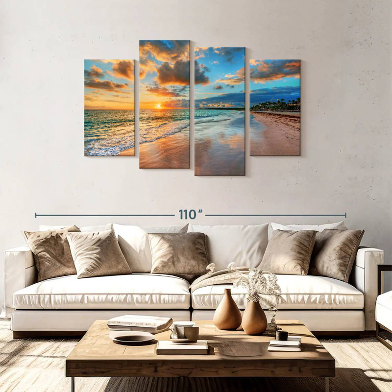 Coucher de soleil Gillard, H 48 po x l 75 po