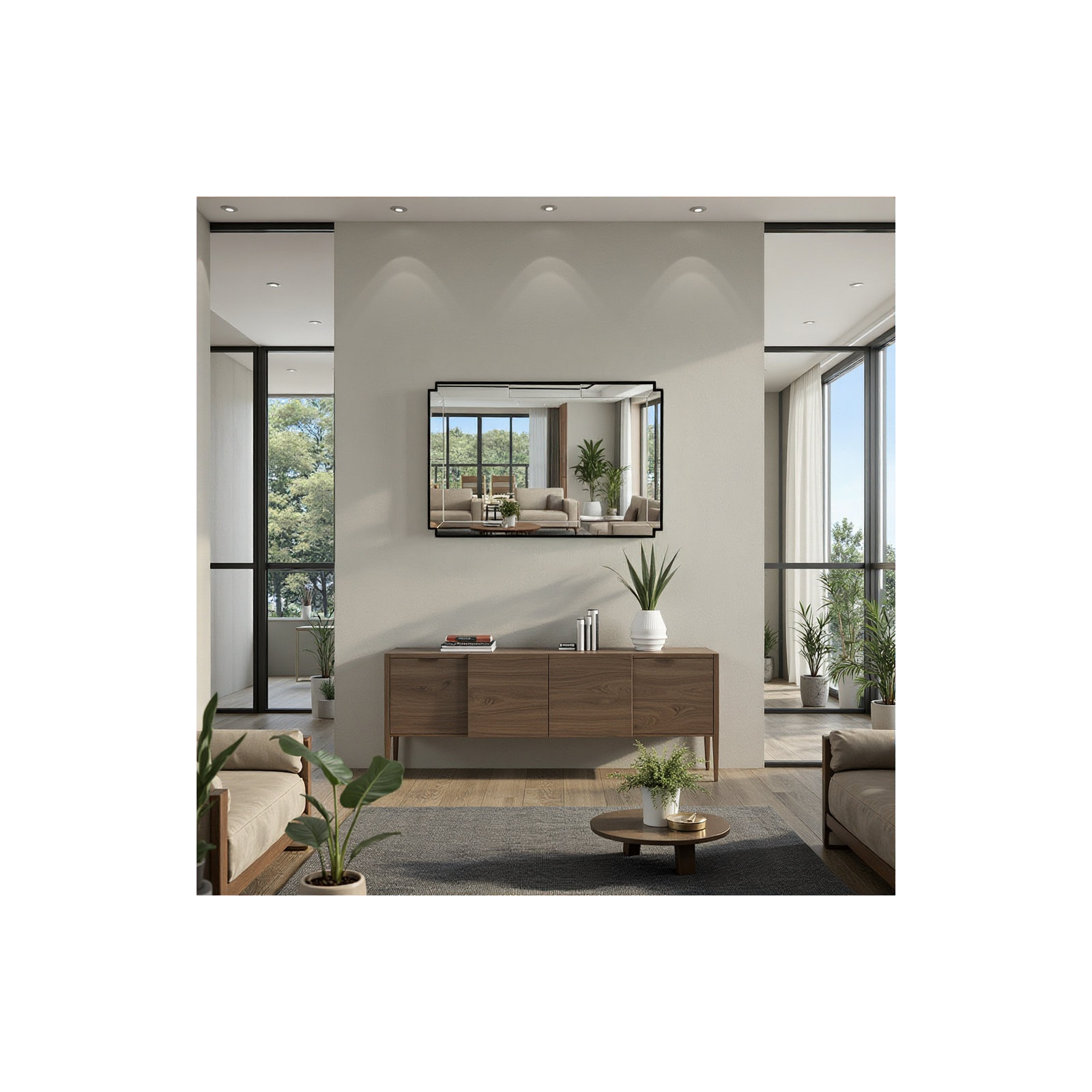 Davis Mirror, Black